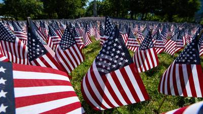 Photos: Flags placed at cemeteries across the country for Memorial Day