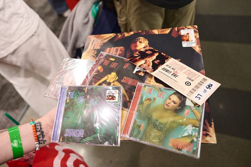 Target shoppers buying Taylor Swift's "The Life of a Showgirl"