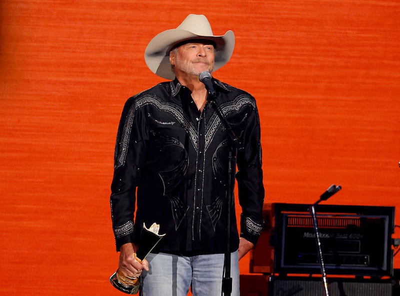 Alan Jackson on stage at the ACM Awards ceremony