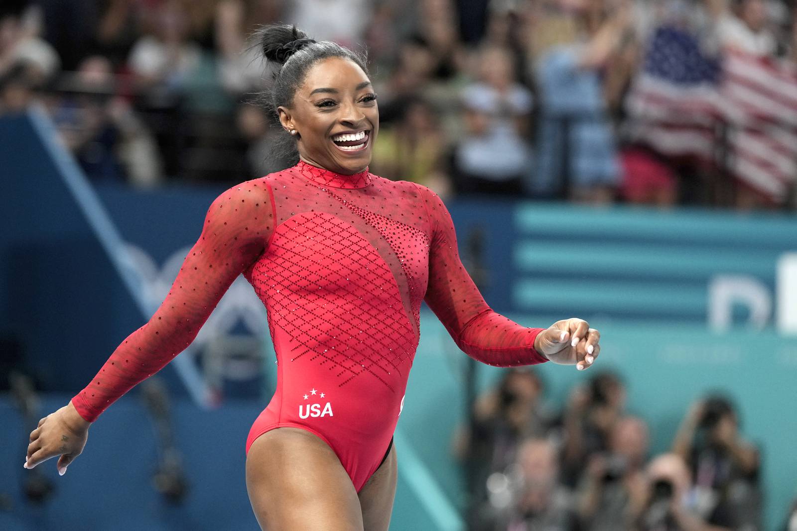 Simone Biles captures her seventh Olympic gold medal by winning women's